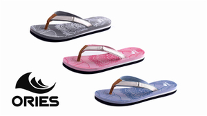AH-9E138 Chanclas antideslizantes para mujer con estampado clásico Eva Sole