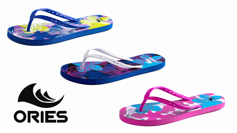 AH-20P007 motif de fleurs colorées femmes été plage pantoufles sandales décontractées