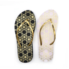 Zapatillas de playa de PE con estampado de suela de rejilla duraderas AH-9P051 para mujer
