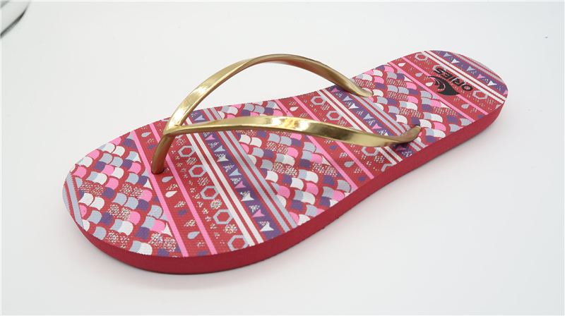 AH-9P102 Pantoufles plates faciles à nettoyer pour femmes Tongs d'extérieur