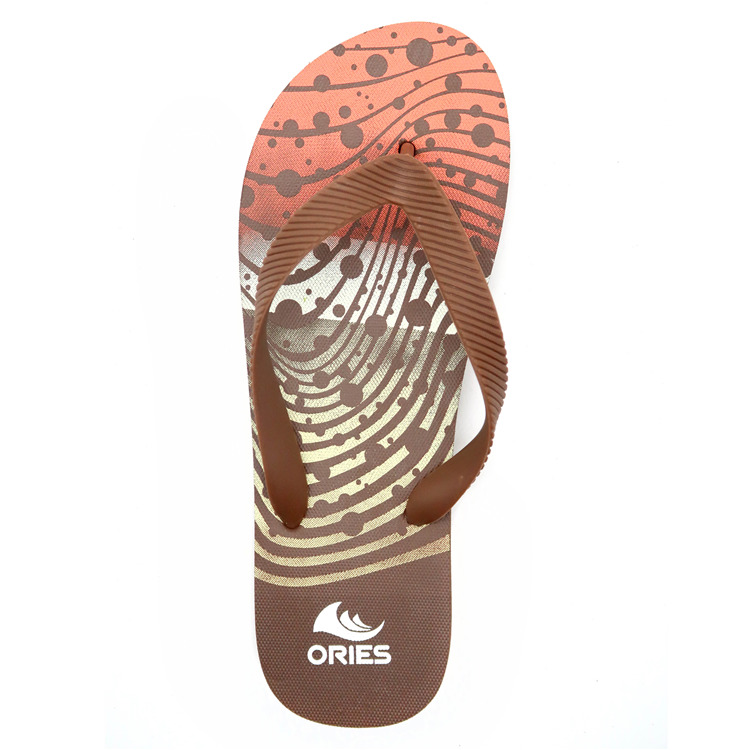 AH-9P041 Diseño de impresión creativa Venta al por mayor V Correa PE Zapatillas de playa
