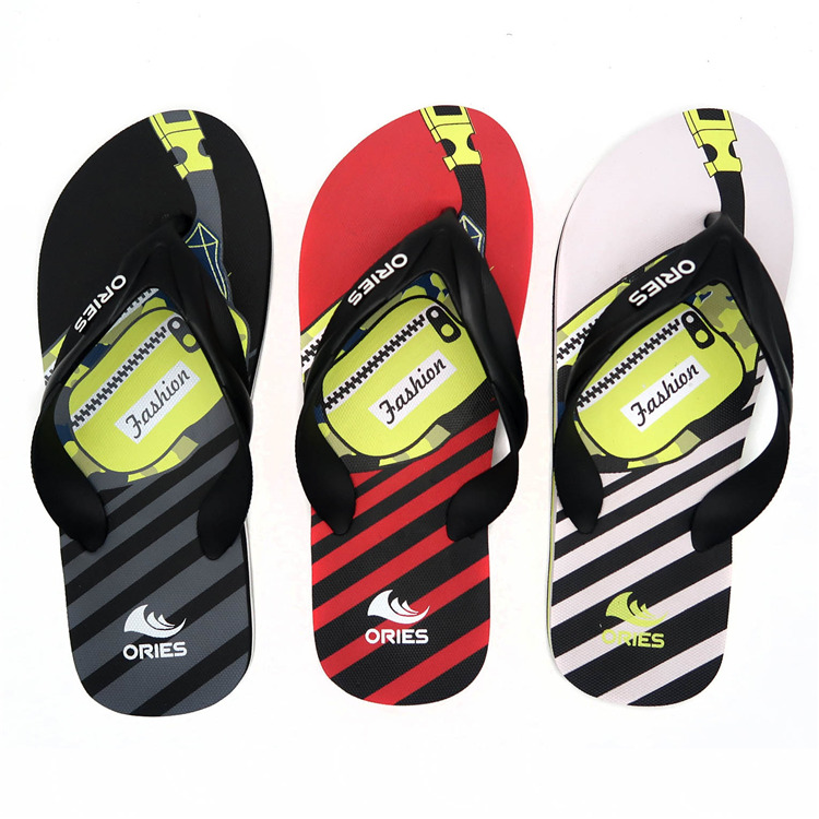 AH-20P002 Fashion Design V Strap Pantoufles de plage promotionnelles PE