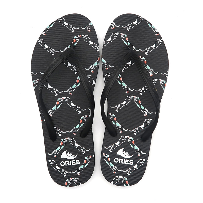 Chanclas duraderas de verano con estampado de cuadrícula AH-9P085 para mujer