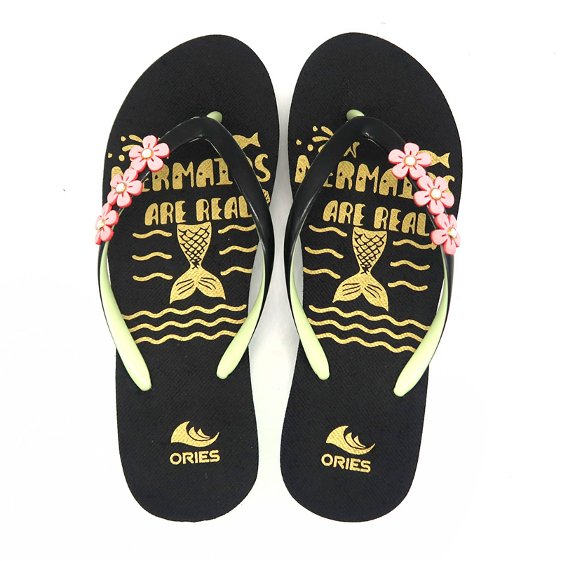 AH-20E001 Nueva moda Chanclas de playa de verano de sirena de tacón alto para mujer