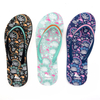 AH-20P005 motif floral coloré femmes été plage sandale décontractée pantoufles tongs