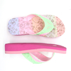 AH-9P091 Rainbow Floral PVC Upper Flip Flops Pantoufles d'été pour enfants à talons hauts