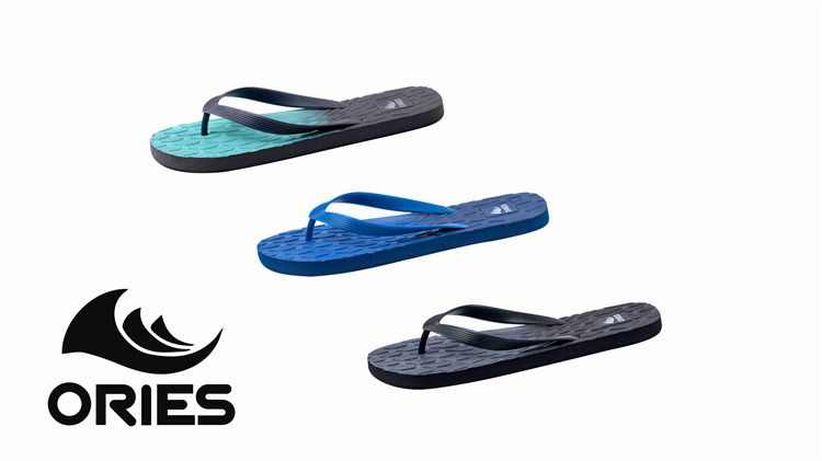 Zapatillas de playa de PE con plantilla de masaje gradiente de moda AH-20PSM003