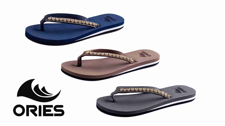 AH-9E005 Vente Chaude Anti-dérapant V Strap Femmes EVA Flip-Flops