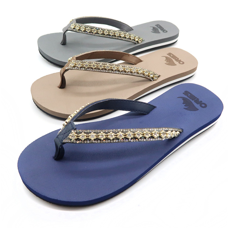 AH-9E005 Vente Chaude Anti-dérapant V Strap Femmes EVA Flip-Flops
