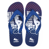 AH-20P006 nouveau design d'impression pantoufles de plage promotionnelles PE