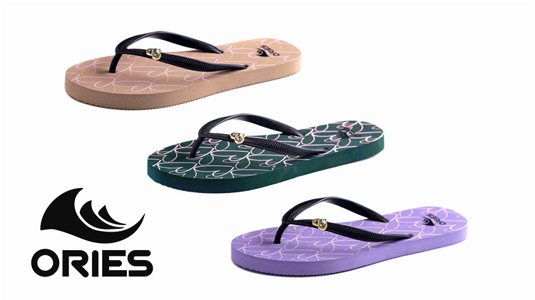 AH-9P069 Chanclas de moda con estampado de corazón de amor para mujer V Correa PE