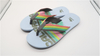 AH-9E128 Pantoufles de plage antidérapantes à la mode Rainbow V Strap