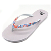 AH-9P043 Zapatillas de playa de PE con suela en V y correa estampada de color sólido para mujer