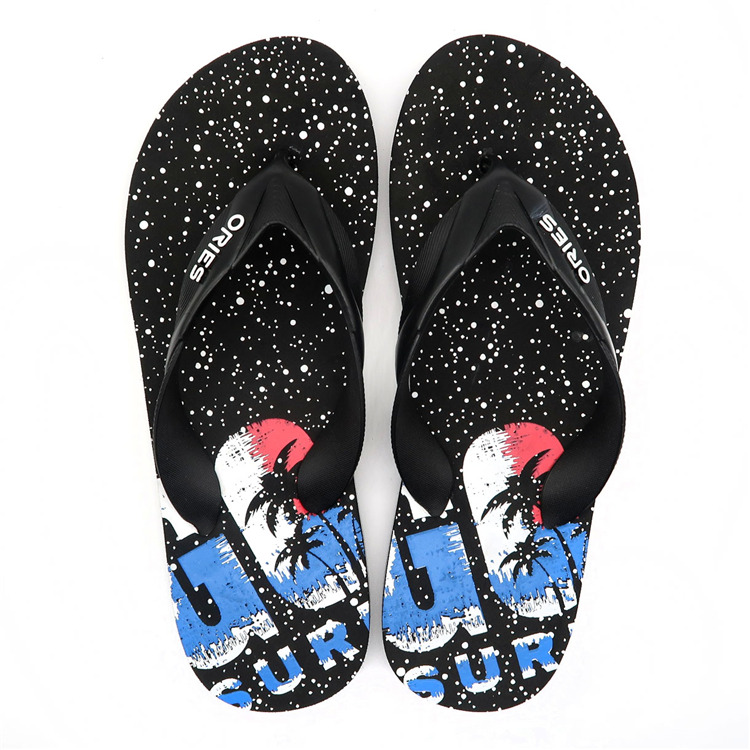 AH-9E117 Cocotier Semelle D'impression En Gros Femmes EVA Flip-Flops