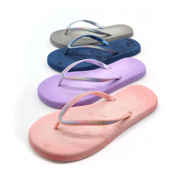 AH-9E003 couleur unie de haute qualité anti-dérapante femmes plage tongs