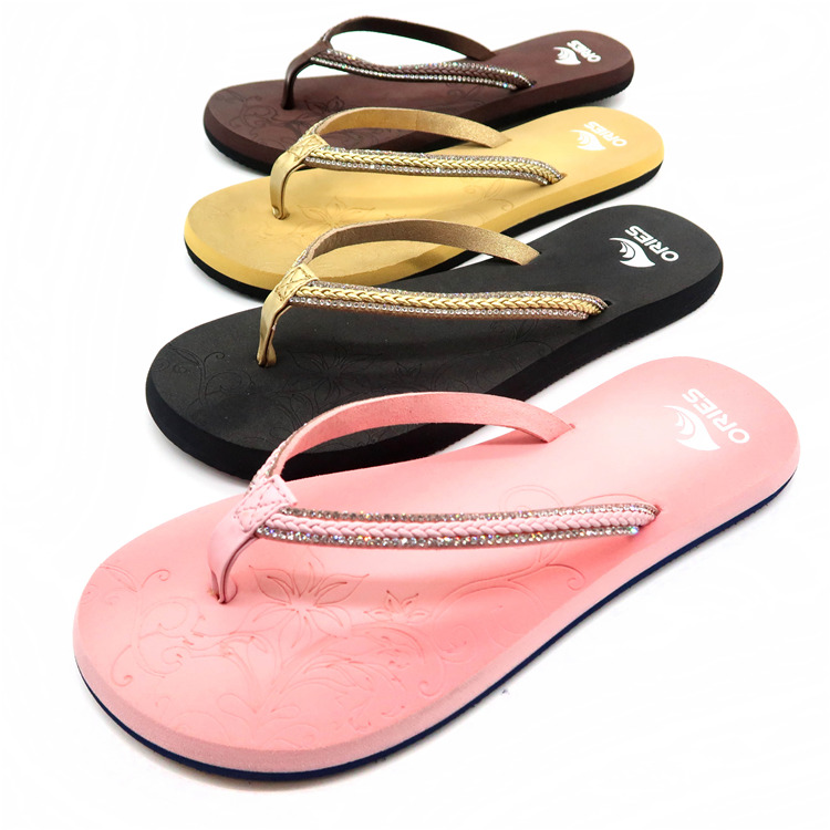 AH-9E008 Venta caliente Hermoso color antideslizante Correa en V Mujeres EVA Flip-Flops