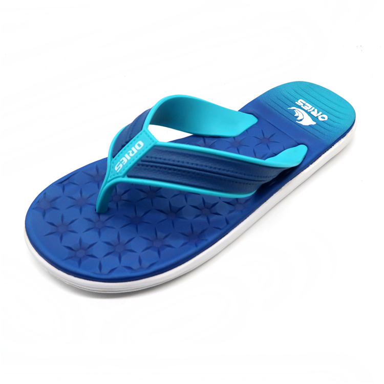 AH-9E058 Semelle d'impression anti-dérapante confortable large bande EVA pantoufles de plage