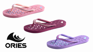 AH-20P009 Chanclas para niñas con suela antideslizante con diseño de patrón de moda