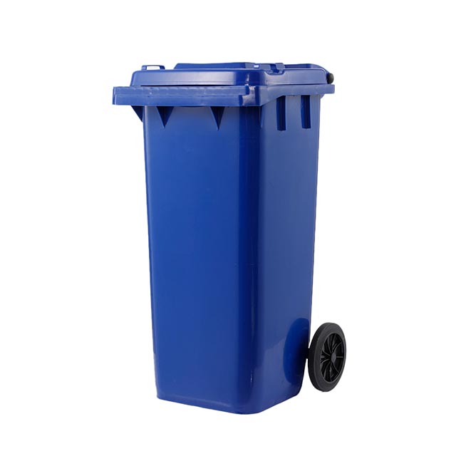 360L Two Wheels Outdoor Colorful Plastic Garbage Container 