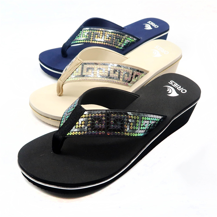 AH-9E002 haute qualité Eva Platform antidérapant femmes plage tongs