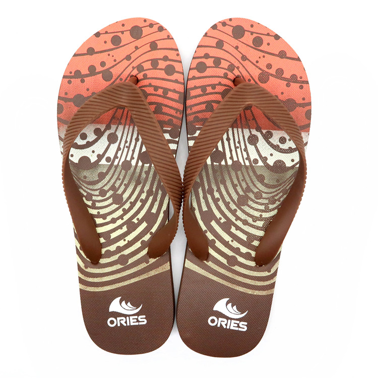 AH-9P041 Diseño de impresión creativa Venta al por mayor V Correa PE Zapatillas de playa