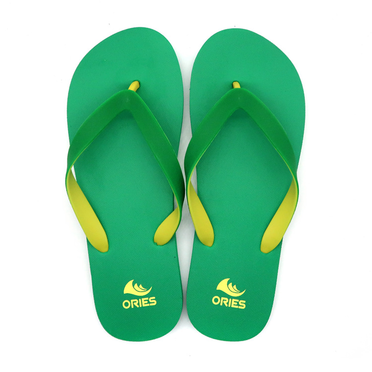 AH-9P059 Chanclas de PE cómodas con correa en V de color sólido para mujer