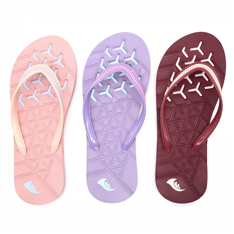 AH-20P009 Chanclas para niñas con suela antideslizante con diseño de patrón de moda