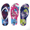 AH-20P007 motif de fleurs colorées femmes été plage pantoufles sandales décontractées