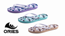AH-9P055 Pantoufles de plage PE à impression multicolore pour femmes