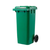 360L Two Wheels Outdoor Colorful Plastic Garbage Container 