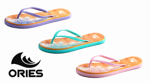 AH-9E011 Multi Color Printing Anti-Skid V Strap Women EVA Flip-Flops