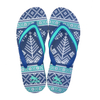 AH-9E025 Chanclas de EVA para mujer con correa en V antideslizante con estampado de ropa de playa