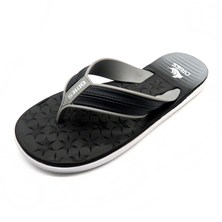 AH-9E058 Semelle d'impression anti-dérapante confortable large bande EVA pantoufles de plage