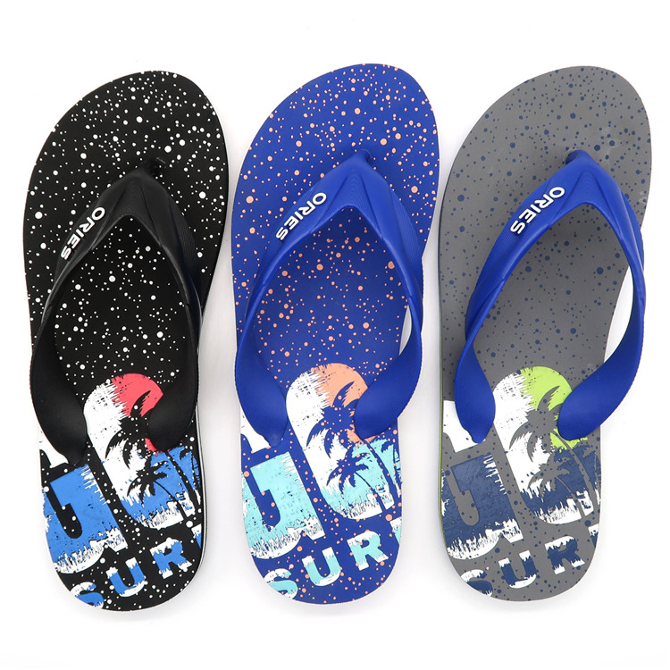 AH-9E117 Tongs EVA multicolores pour paysages tropicaux