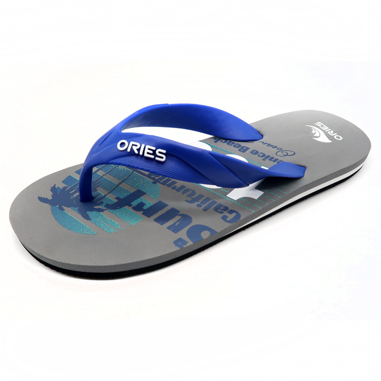 AH-9E119 Chanclas antideslizantes de EVA con correa en V y paisajes tropicales multicolores