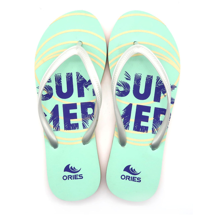 Zapatillas de playa antideslizantes con estampado de letras AH-9E130