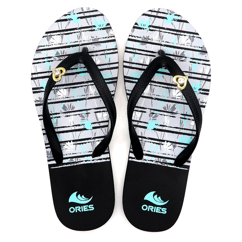 AH-9P073 Diseño floral Mujer Verano Playa Sandalia Casual Zapatillas Chanclas