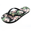 AH-9P028 Bonitas zapatillas de playa de PE con correa en V con estampado de flores para mujer