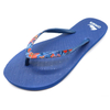 AH-9P043 Zapatillas de playa de PE con suela en V y correa estampada de color sólido para mujer