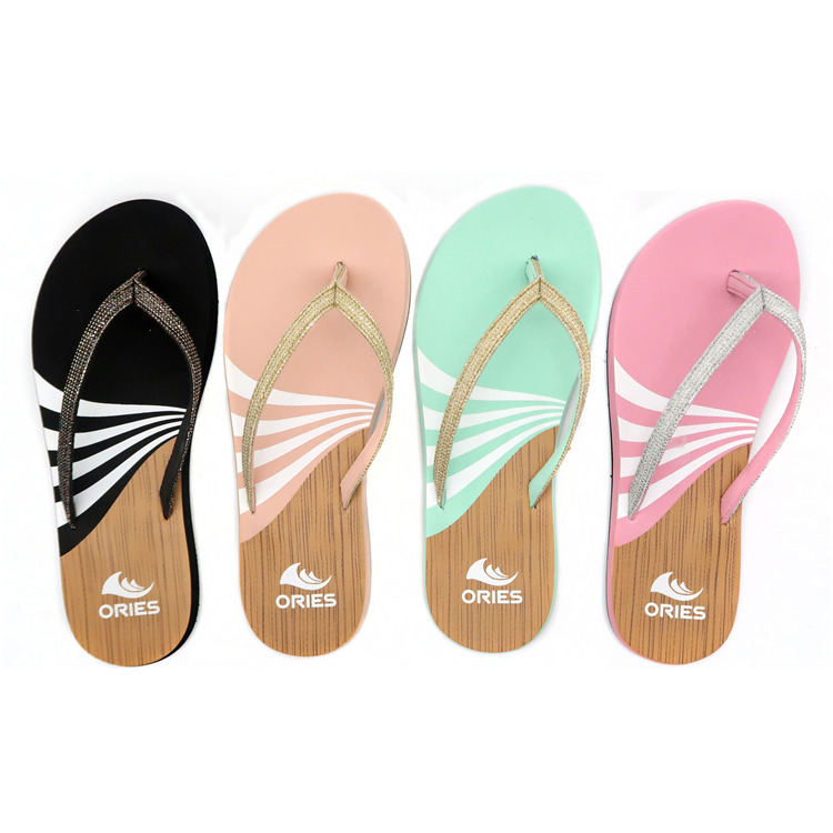 AH-9E026 Ropa de playa Antideslizante Mujer EVA Chanclas Zapatillas