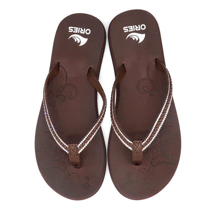 AH-9E008 Venta caliente Hermoso color antideslizante Correa en V Mujeres EVA Flip-Flops