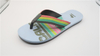 AH-9E128 arc-en-ciel nouveau design antidérapant plage colorée EVA Flip Flop