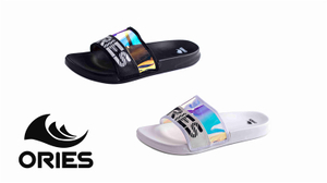 AH-9E116 Laser Reflection Personnaliser Logo Sandales pour femmes