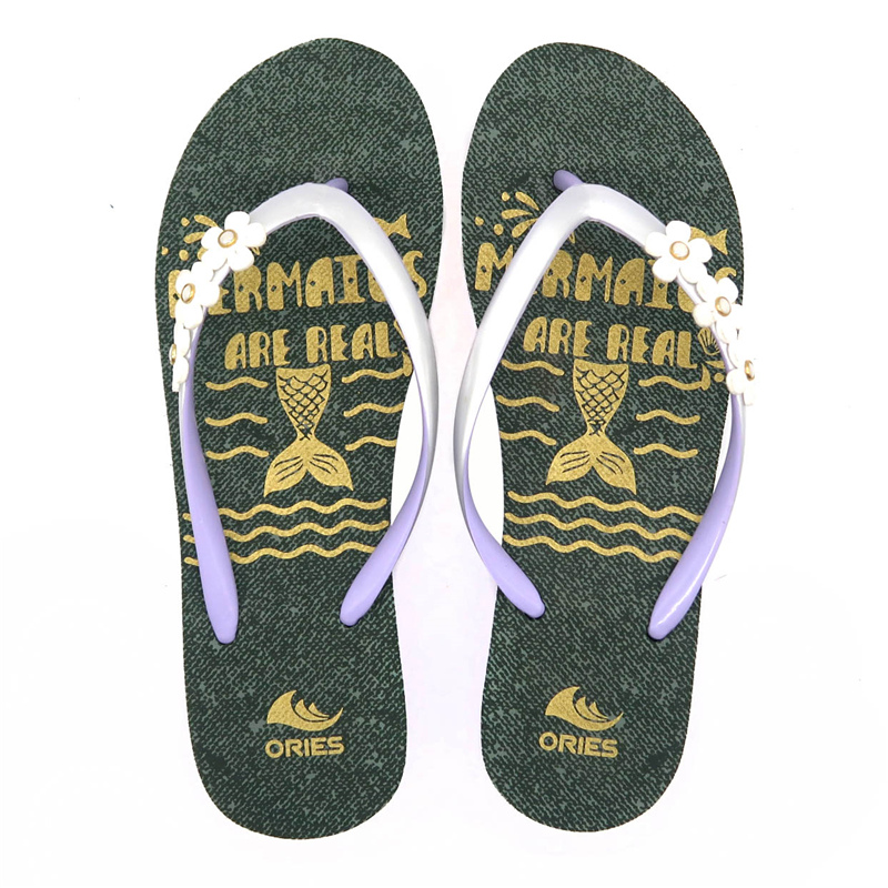 AH-20E001 Nueva moda Chanclas de playa de verano de sirena de tacón alto para mujer