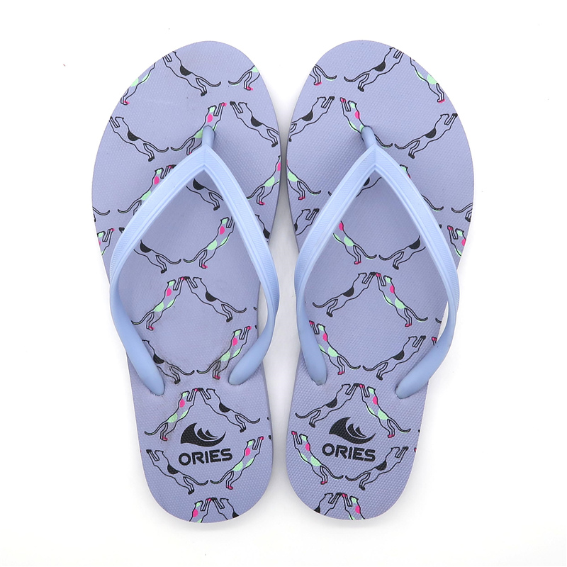 Chanclas duraderas de verano con estampado de cuadrícula AH-9P085 para mujer