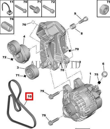 مروحة حزام عالية الجودة لبيجو 408 1.6L TU5JP4 حزام المحرك OEM: 5750ZH/J9/VY/J8RH 6PK1699 HS01-017-019