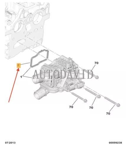 حشية مشعب السحب لبيجو 3008 II 2008 5008 محرك DW10CTED4 OEM: 9800396880 HS01-013-023