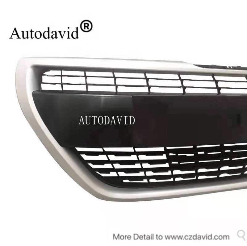 شبكة أمامية كاملة علوية سوداء/شريط رمادي بيجو 208 2016 DVD42-0701-15