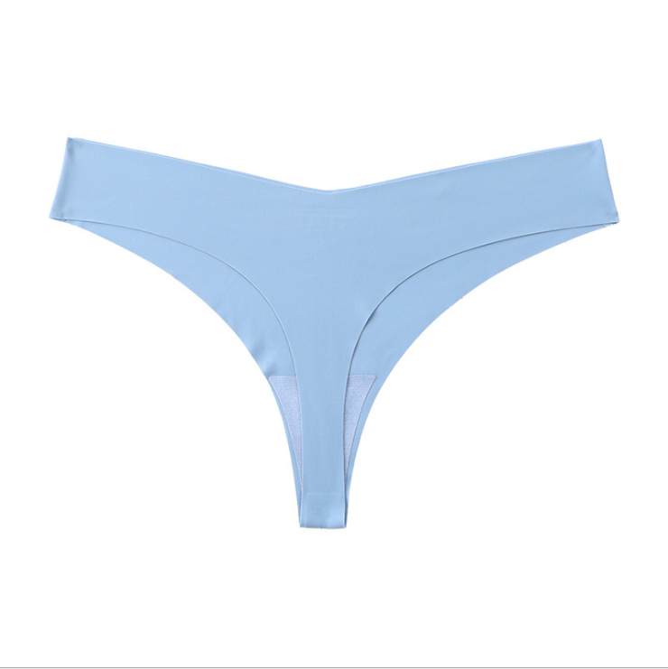 Cheap Factory Price Womens Sexy Seamless Underwear No Trace Low Rise Ice Silk underwear thong women
