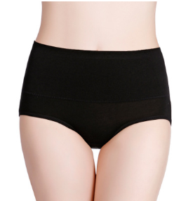 Custom Logo OEM service Plus size Combed Cotton Underwear Briefs Women Luxury Underwear Panties High Waist Women